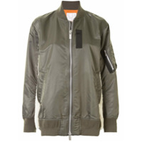 Sacai Jaqueta bomber oversized - Verde