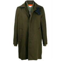 Sacai long sleeve layered coat - Verde