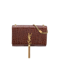 Saint Laurent Bolsa Kate pequena - Marrom