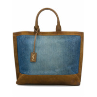 Saint Laurent Bolsa tote jeans - Azul