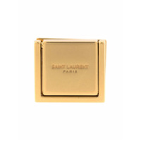 Saint Laurent Broche com logo - Dourado
