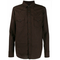 Saint Laurent Camisa com padronagem - Preto