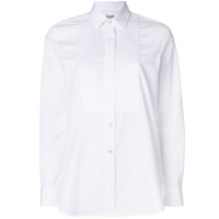 Saint Laurent Camisa com pregas - Branco