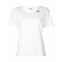 Saint Laurent Camiseta com estampa - Branco