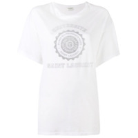Saint Laurent Camiseta com logo - Branco