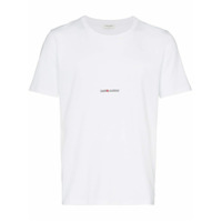 Saint Laurent Camiseta com logo - Branco