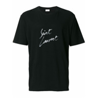 Saint Laurent Camiseta oversized - Preto