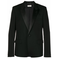 Saint Laurent Jaqueta com fenda - Preto