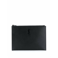 Saint Laurent Porta iPad com logo - Preto