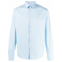 Sandro Paris Camisa lisa com botões - Azul