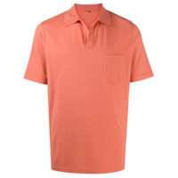 Sease patch-pocket polo shirt - Laranja