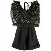 Self-Portrait Macaquinho com poás - Preto