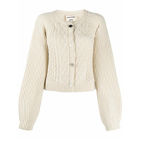 Semicouture cable-knit cardigan - Neutro