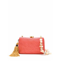 SERPUI Clutch de palha - Vermelho