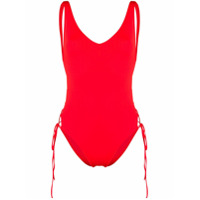Sian Swimwear Maiô com amarração - Vermelho