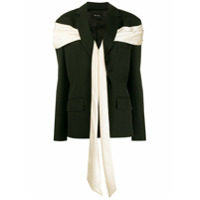 Simone Rocha Blazer com transpasse - Preto