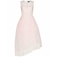 Simone Rocha Vestido evasê de organza - Rosa