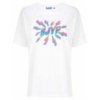 SJYP Camiseta com estampa de logo - Branco