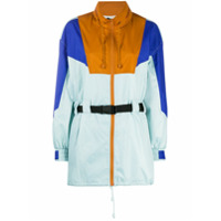 SJYP colour-block belted jacket - Azul
