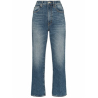 Slvrlake Calça jeans London reta - Azul