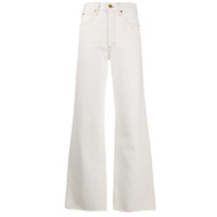 Slvrlake Calça jeans pantalona Grace - Branco