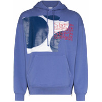SOME WARE logo print hoodie - Roxo