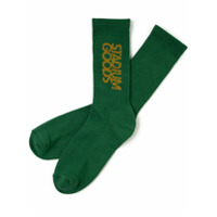 Stadium Goods embroidered logo socks - Verde