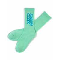 Stadium Goods logo embroidered socks - Verde
