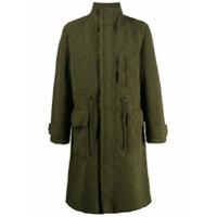 Stand Casaco gola alta com pelos - Verde