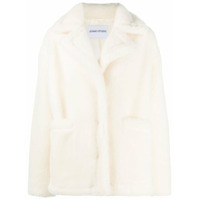 Stand Jaqueta oversized com pelos - Branco