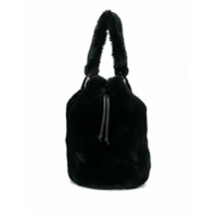 STAND STUDIO Bolsa bucket com pelos - Preto