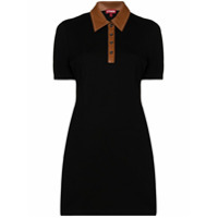 STAUD Vestido polo mini Jay - Preto