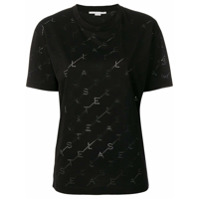 Stella McCartney Camiseta com logo - Preto