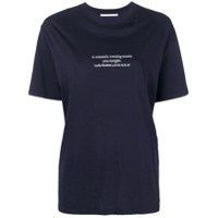 Stella McCartney Camiseta com slogan - Azul