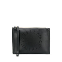 Stella McCartney Clutch com logo - Preto