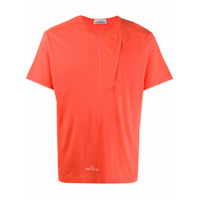 Stone Island Camiseta com bolso - Laranja