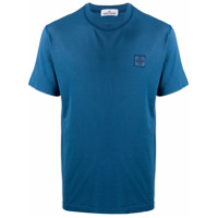 Stone Island Camiseta com logo bordado - Azul