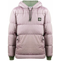 Stone Island Jaqueta com logo - Roxo