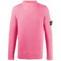 Stone Island Suéter gola alta ampla - Rosa