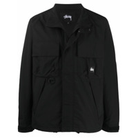 Stussy Jaqueta com logo bordado - Preto