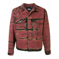 Stussy Jaqueta jeans Ranch tie-dye - Vermelho