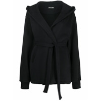 Styland Jaqueta de capuz com cinto - Preto