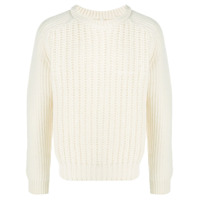 Sunflower Suéter de tricô pesado - Branco