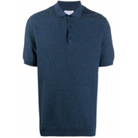 Sunspel Camisa polo de tricô leve - Azul