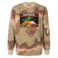 Supreme Camisa com patch - Marrom