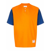 Supreme Camiseta bicolor Henley - Laranja