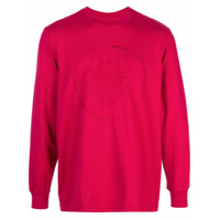 Supreme Camiseta com bordado - Vermelho