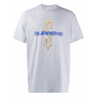 Supreme Camiseta com estampa - Cinza