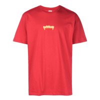 Supreme Camiseta com logo - Vermelho