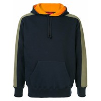 Supreme Moletom com recorte e capuz - Azul